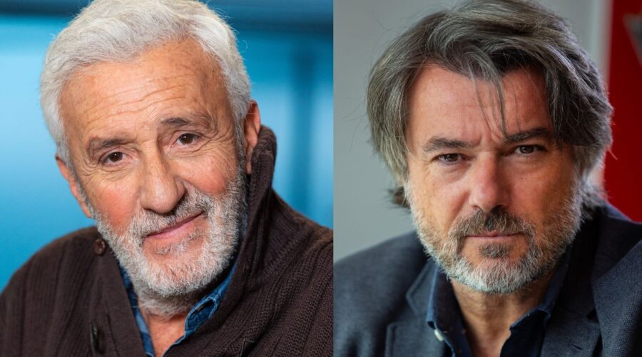 Da sinistra: Patrizio Rispo (Raffaele Giordano) e Alberto Rossi (Michele Saviani) in due posati per “Un posto al sole”. Credits: Rai.