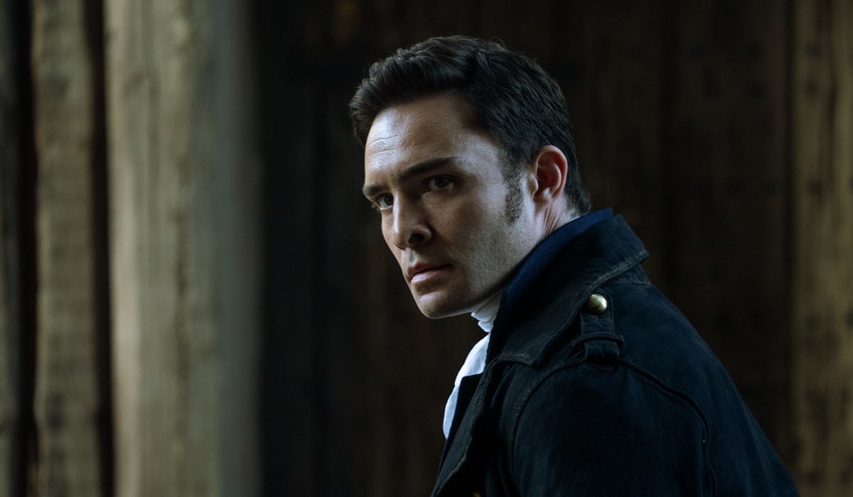 Ed Westwick (Lord James Brooke) in una scena di “Sandokan”. Credits: Rai.