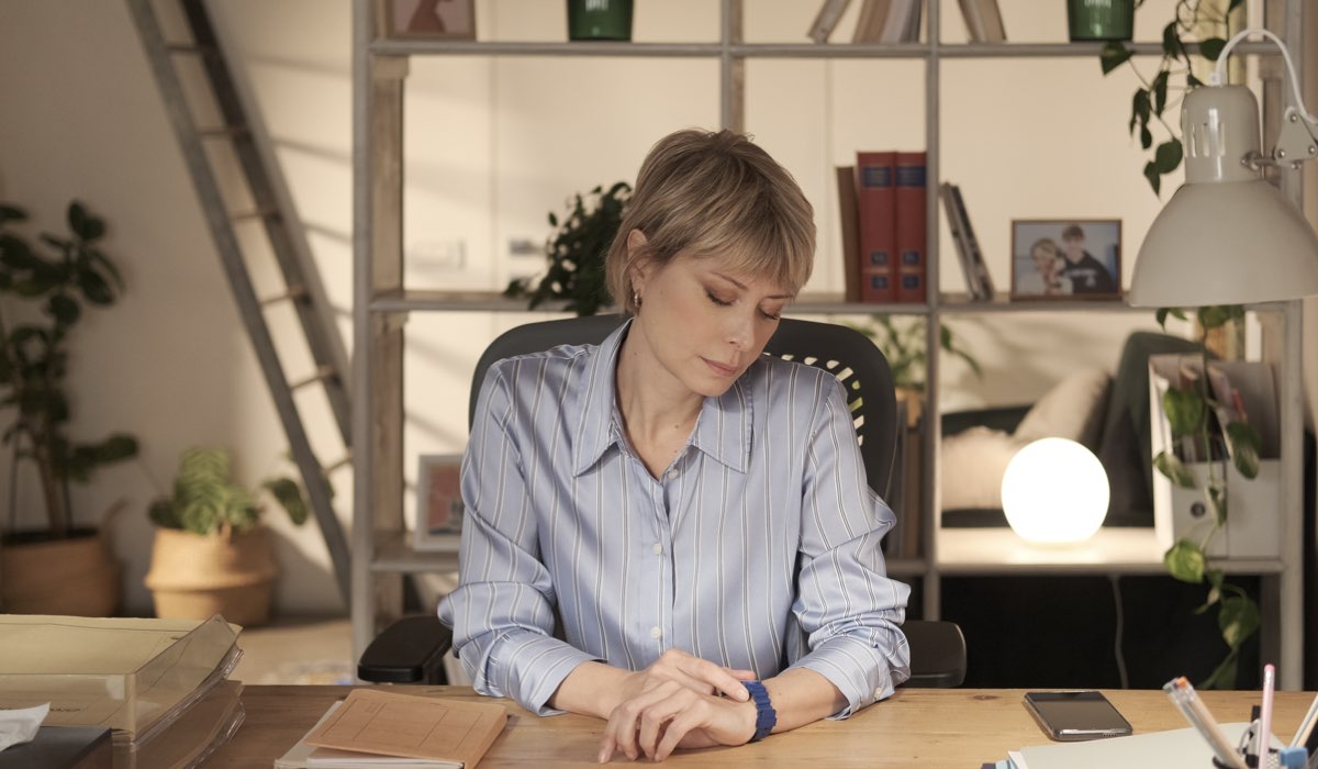 Euridice Axen (Serena) in una scena di “Tutta Scena“. Credits: Rai.