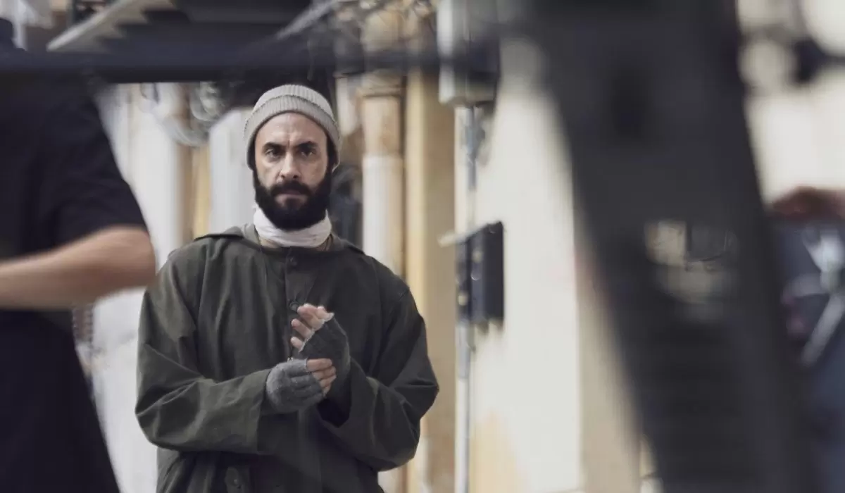 Alessio Vassallo (Fratel Biagio Conte) in una scena di “Sul cammino di Francesco - La vita di Biagio Conte”.