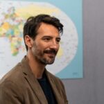 Alessandro Tedeschi (Vittorio Leoni) in una scena de “La Preside”. Credits: Duccio Giordano/Rai.