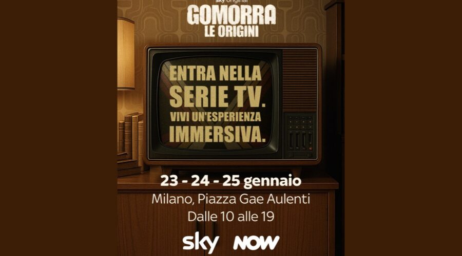 Entra dentro “Gomorra - Le Origini”, l'evento a Milano in Piazza Gae Aulenti. Credits: Sky Italia/NOW.
