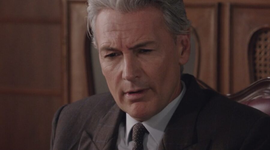 Roberto Farnesi (Umberto Guarnieri) in una scena della puntata 69 de “Il Paradiso Delle Signore 10”. Credits: Rai.