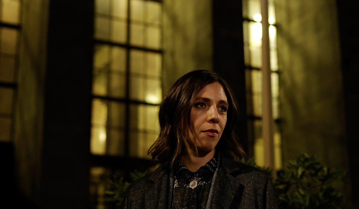 Barbara Chichiarelli (Anna Maria Pastori) in una scena di “Avvocato Ligas”. Credits: Sky Italia/NOW.