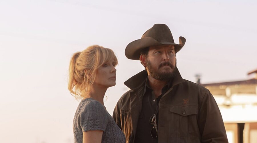 Kelly Reilly (Beth Dutton), Cole Hauser (Rip Wheeler) In Dutton Ranch Credits Paramount +