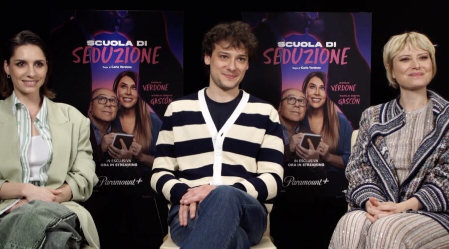 Intervista Beatrice Arnera, Romano Reggiani, Euridice Axen Scuola Di Seduzione Credits Paramount+