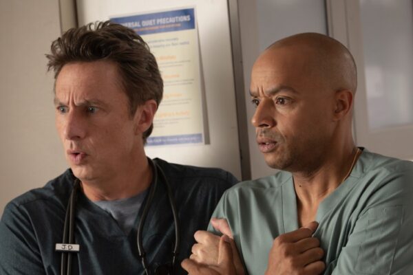 Zach Braff Nel Ruolo Di John “J.D.” Dorian, Donald Faison Scrubs 2 Disney+