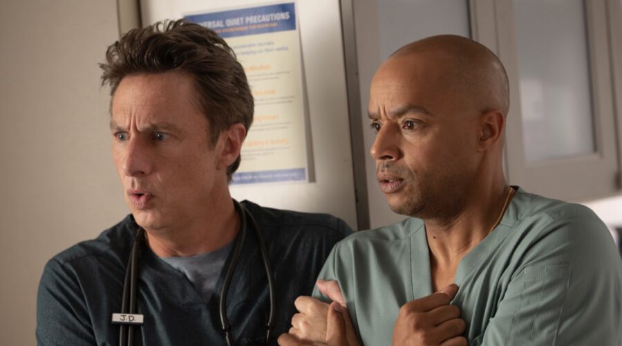 Zach Braff Nel Ruolo Di John “J.D.” Dorian, Donald Faison Scrubs 2 Disney+