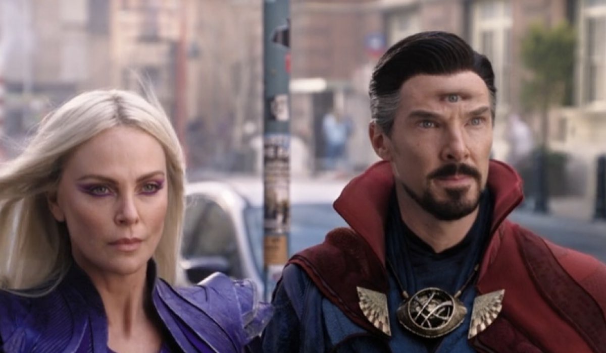 Charlize Theron E Benedict Cumberbatch In Doctor Strange Nel Multiverso Della Follia Credits Disney+